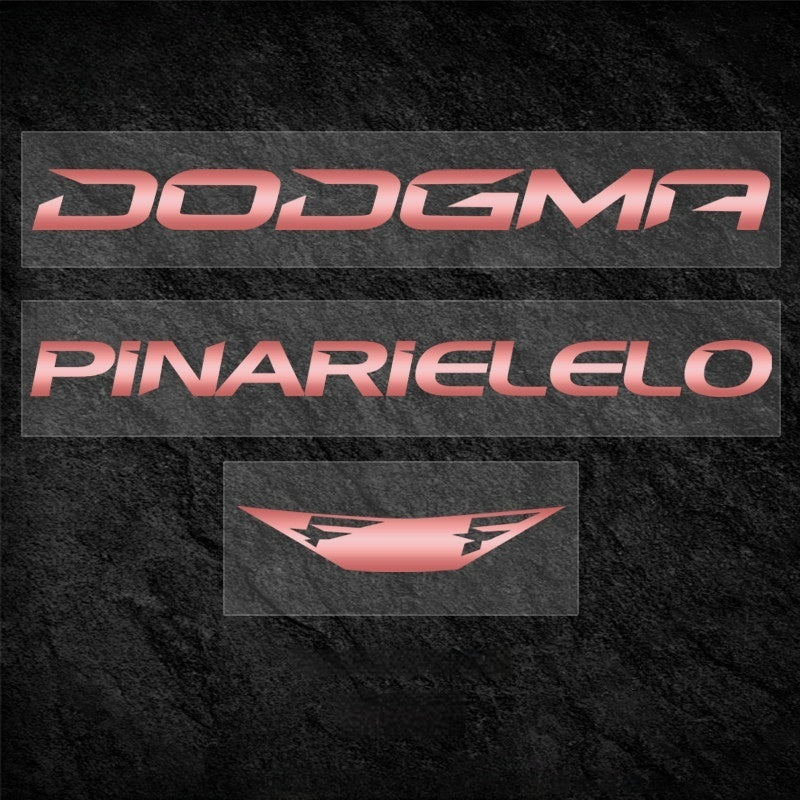 PINARELLO DOGMA F 2025/2026 Frame Logo Cover Decal Kit | 430–575mm | OEM Logo Overlay Stickers | Waterproof Vinyl Bike Frame Decals