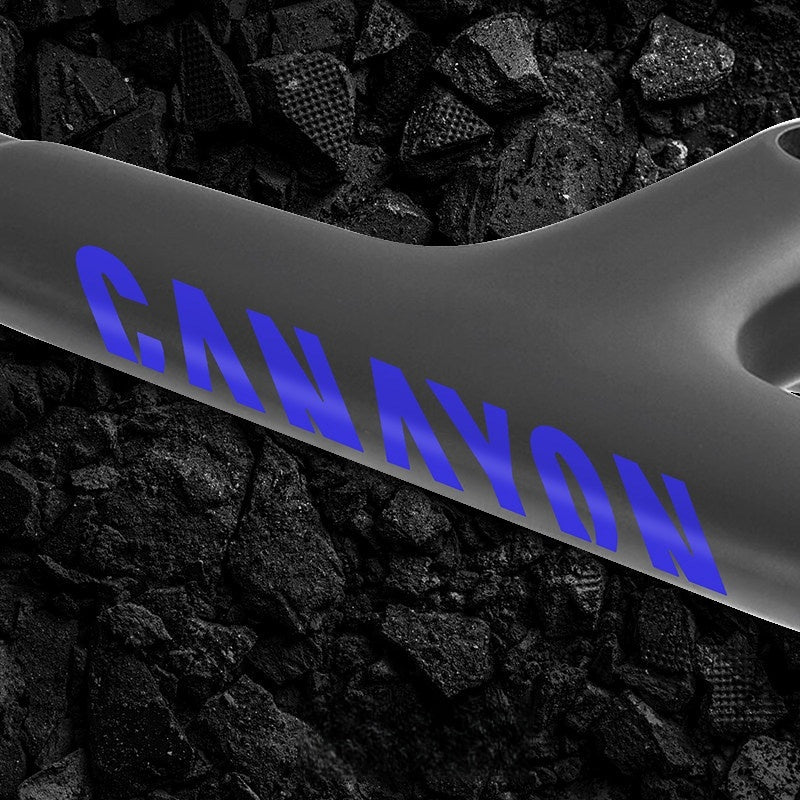 Road Bike Frame Decal Kit | Down Tube Decals ×2 + Integrated Handlebar Decal | Compatible with Canyon Aeroad CFR / CF SLX / CF SLX 8