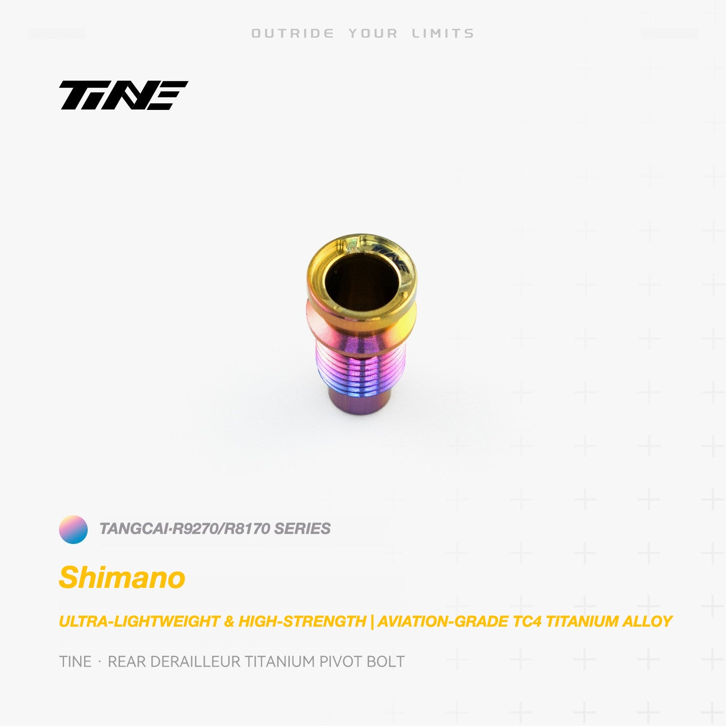 TiNE Titanium Shimano Rear Derailleur Pivot Bolt | Ultra-Light Road Bike Upgrade