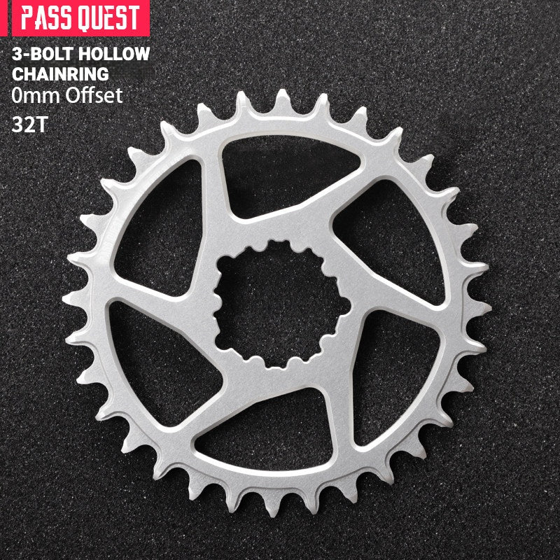 PASS QUEST SRAM 3-Bolt Direct-Mount Narrow-Wide Chainring | GXP DUB XX1 GX NX | 0mm Offset