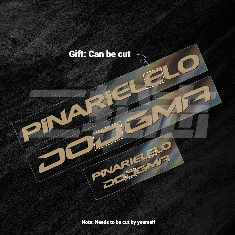 2025 Pinarello DOGMA F Factory Logo Color Change Decal Set｜Downtube + Chainstay Stickers (Multiple Colors)