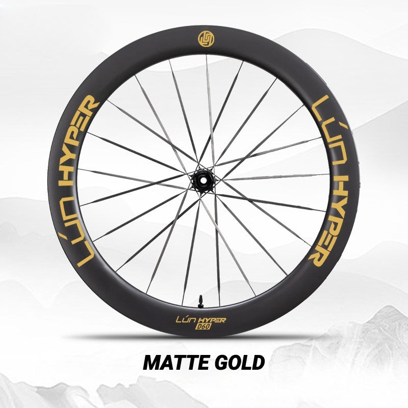Infinity Logo Decals for Lún HYPER 5 D60 Gen 5 Wheelset | Waterproof Rim Overlay Stickers（Complete Decal Set for Two Wheels + Spare Decals Included）