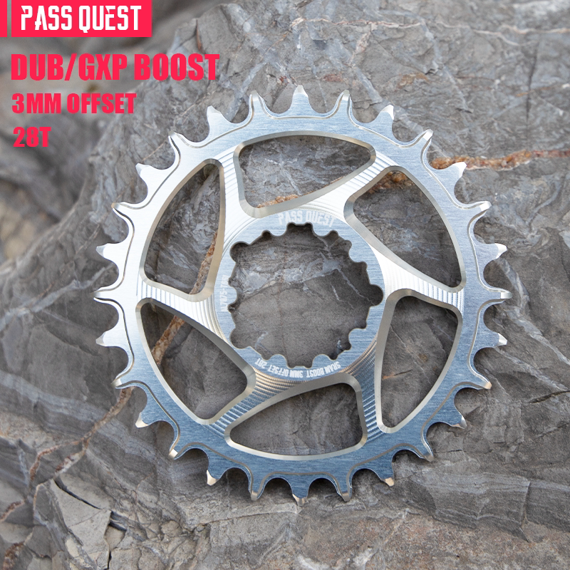 PASS QUEST SRAM 3-Bolt Direct-Mount Narrow-Wide Chainring | GXP DUB | 3mm / 6mm Offset