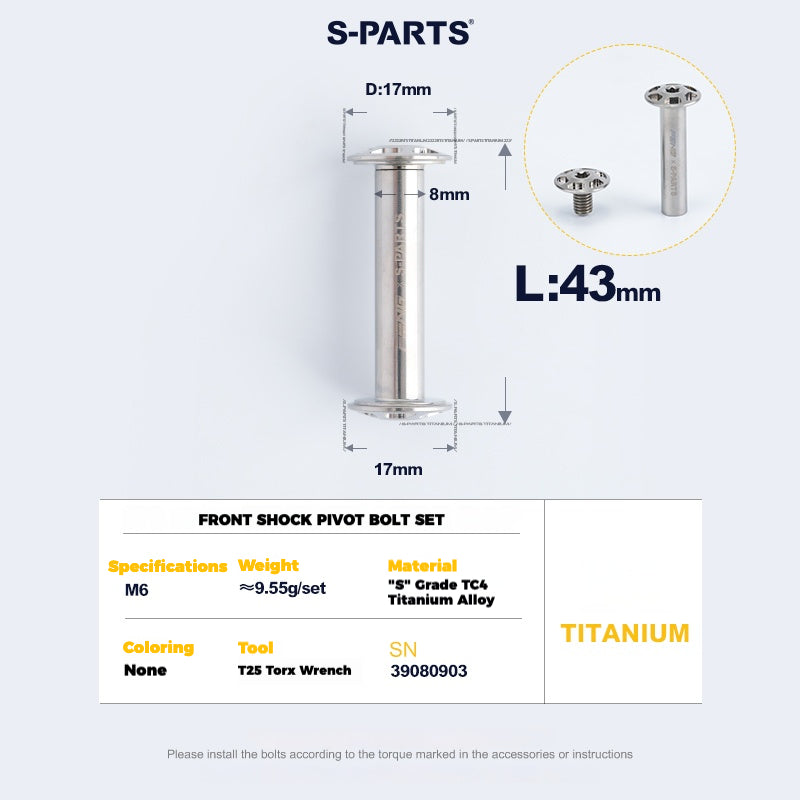 Specialized Epic 8 Suspension Bolt Kit | Full Pivot & Shock Hardware Set