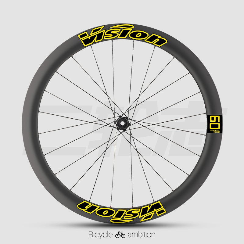 VISION METRON SL60 / SL45 Rim Decal Kit – 1-Wheel Set + 1 Spare Strip (Order 2 for Full Bike)