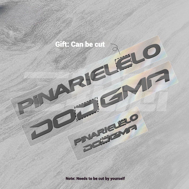 2025 Pinarello DOGMA F Factory Logo Color Change Decal Set｜Downtube + Chainstay Stickers (Multiple Colors)