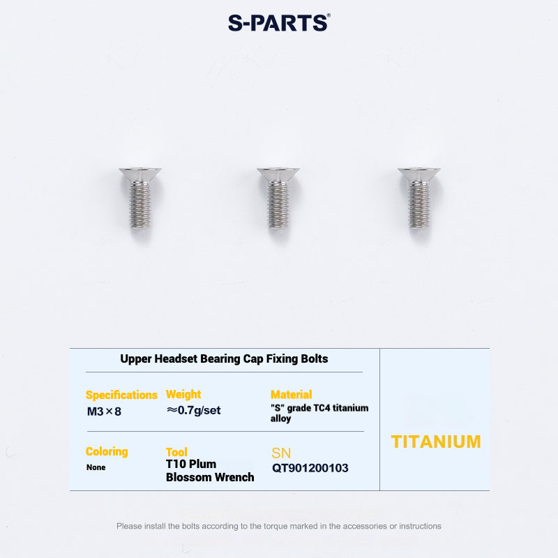 Cervélo S5 Titanium Bolt Kit – Full Frame Lightweight Upgrade Set | CNC TC4 Ti Bolts for Cervélo S5