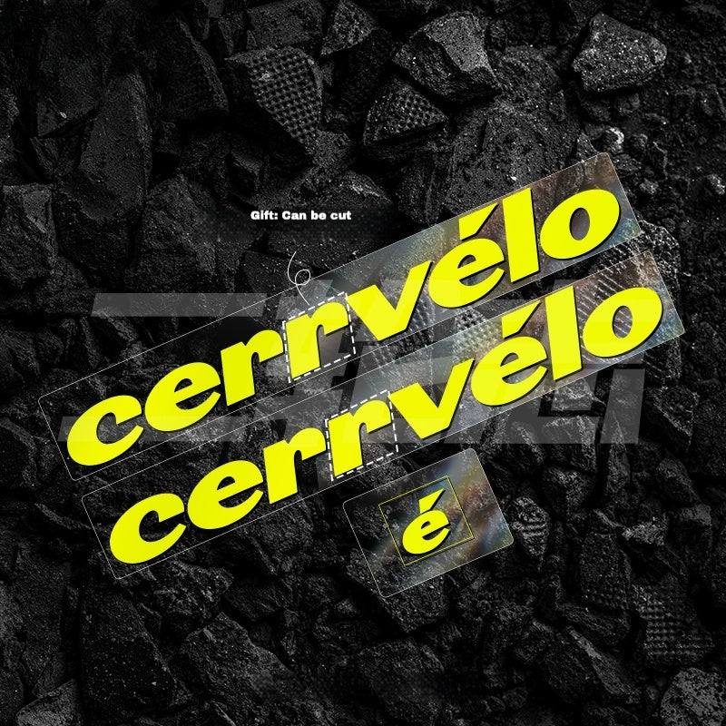 2023 cervelo S5 Frame Logo Color Decals｜Down Tube & Head Tube Sticker Kit｜48–56