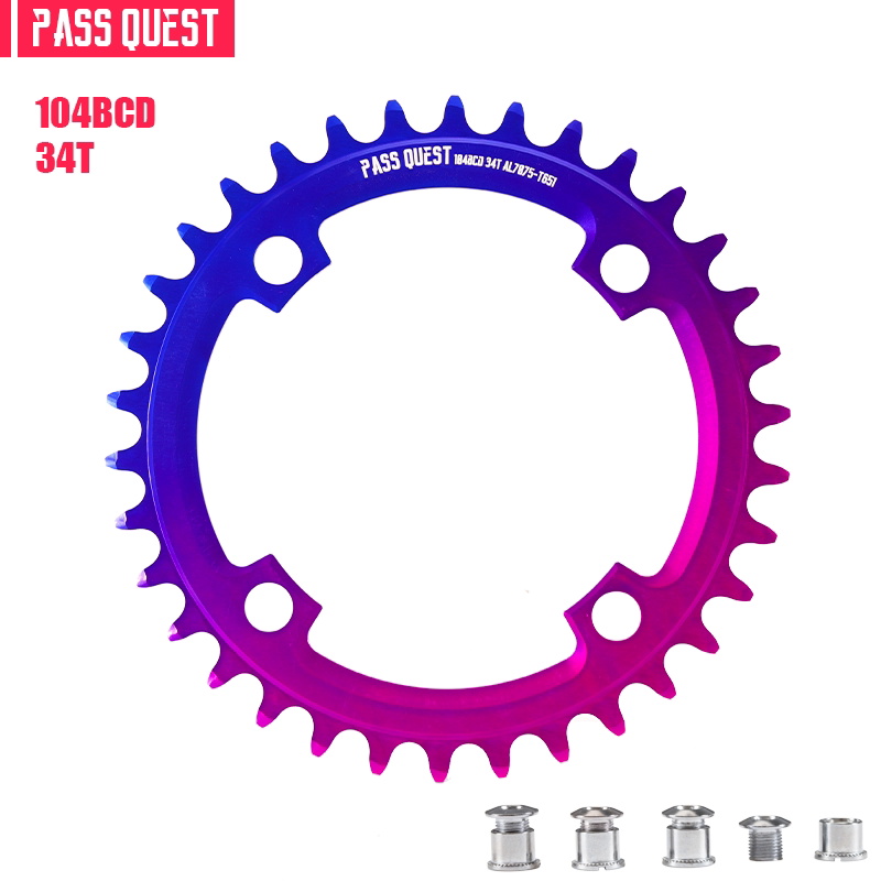 PASS QUEST Dirt Jump Single-Speed Chainring | 104BCD / SRAM 3-Bolt Direct Mount