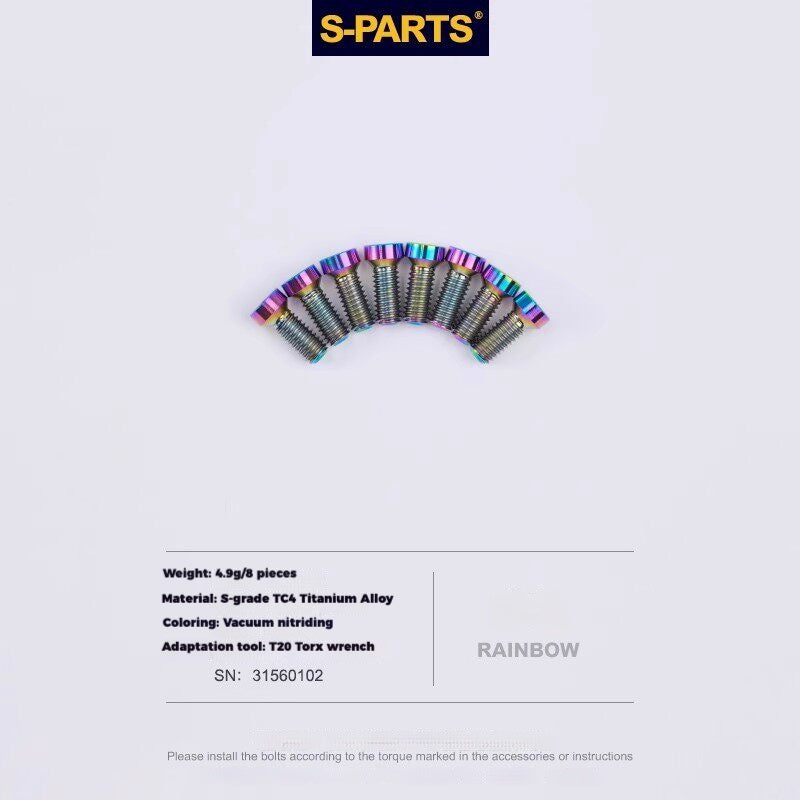 S-PARTS Titanium Derailleur Gear Screws Compatible with SRAM RED AXS