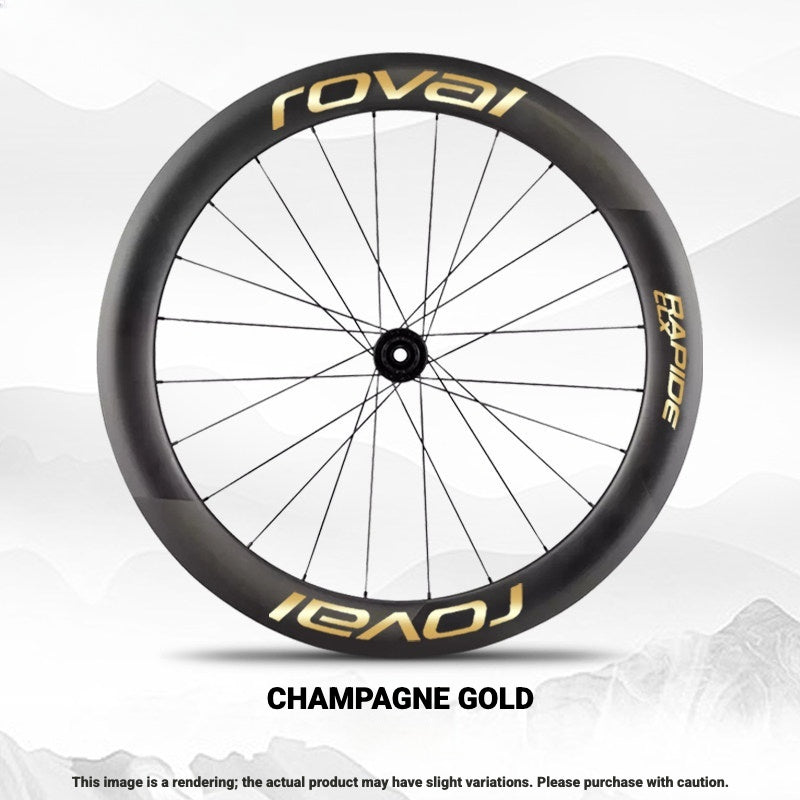 ROVAL RAPIDE CLX II Logo Color Change Sticker | Waterproof | Full Set for Two Wheels + Backup Included