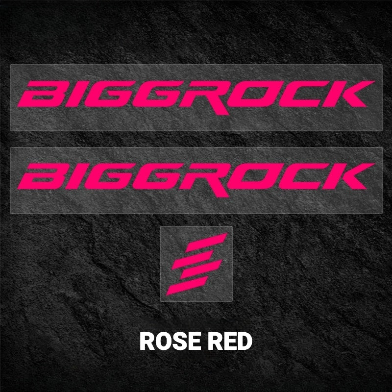 BIGROCK Aero Road Bike Frame Logo Decals | Custom Waterproof OEM Style Color Change Stickers
