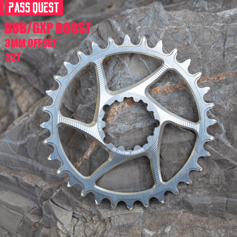 PASS QUEST SRAM 3-Bolt Direct-Mount Narrow-Wide Chainring | GXP DUB | 3mm / 6mm Offset