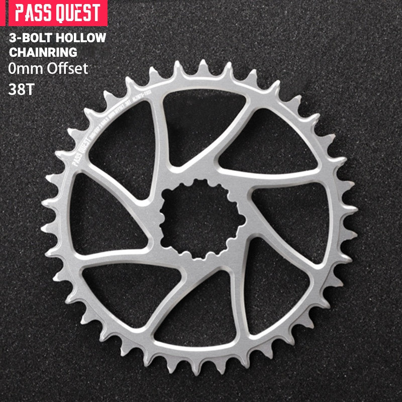 PASS QUEST SRAM 3-Bolt Direct-Mount Narrow-Wide Chainring | GXP DUB XX1 GX NX | 0mm Offset