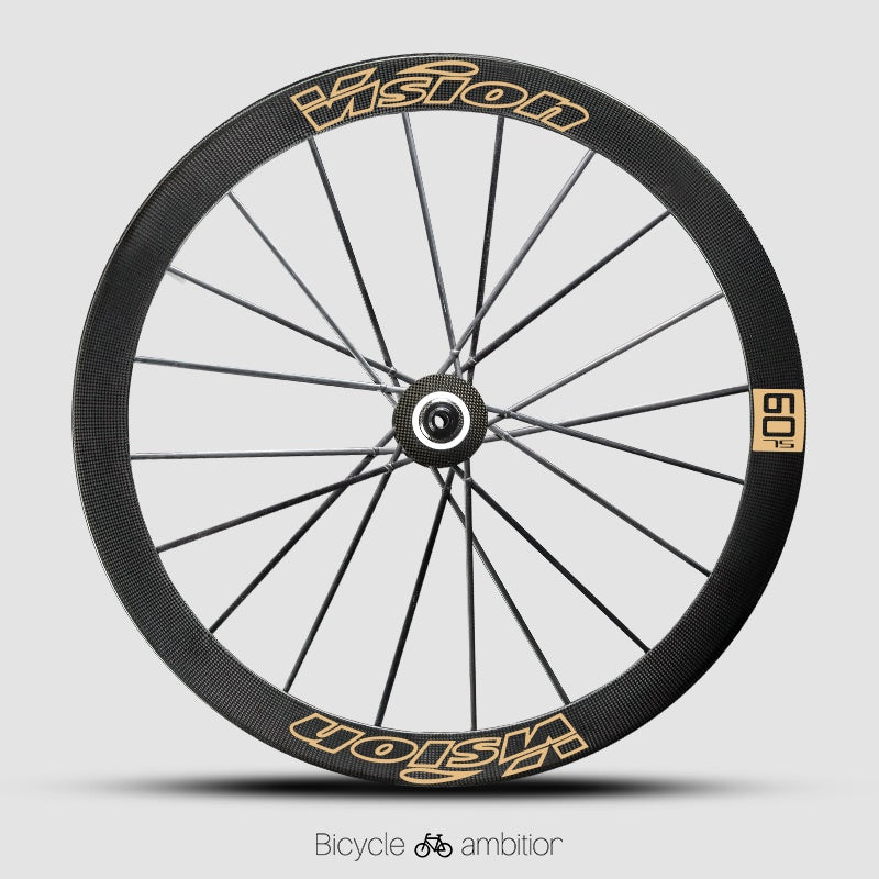 VISION METRON SL60 / SL45 Rim Decal Kit – 1-Wheel Set + 1 Spare Strip (Order 2 for Full Bike)