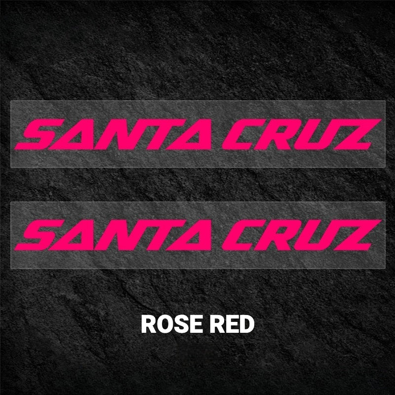 SANTA CRUZ Bronson Frame Logo Decal Kit | Custom Color Change MTB Sticker