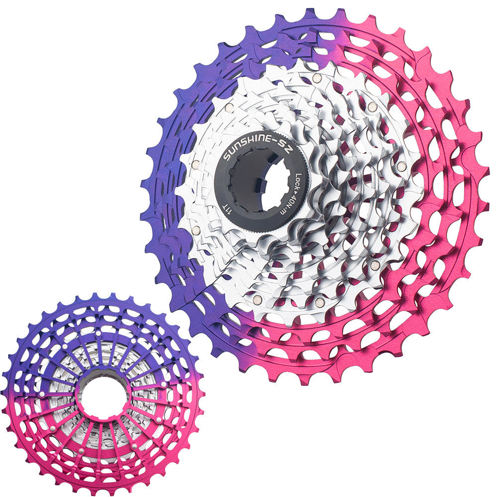 SUNSHINE Road Bike 11 / 12 Speed SLR Ultralight Color Cassette 11-36T HG Freehub 7075 Alloy