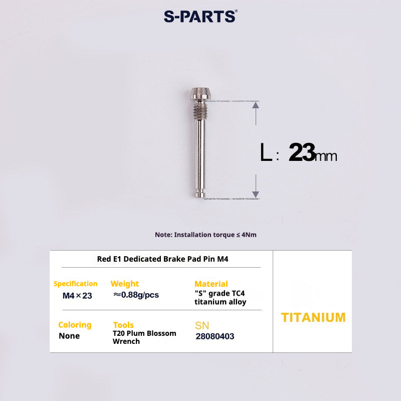 S-PARTS 로드 바이크 디스크 브레이크 티타늄 합금 나사 세트, SRAM RED Force Rival 12단 AXS용