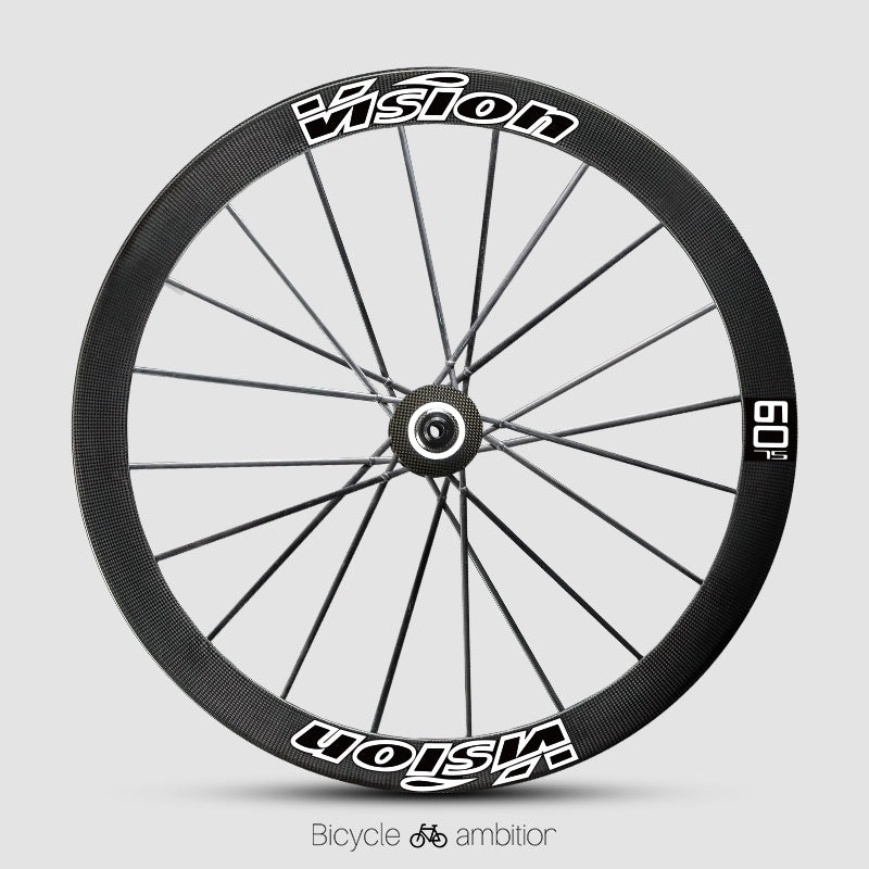 VISION METRON SL60 / SL45 Rim Decal Kit – 1-Wheel Set + 1 Spare Strip (Order 2 for Full Bike)