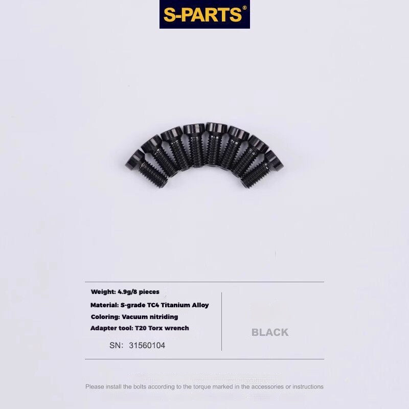 S-PARTS Titanium Derailleur Gear Screws Compatible with SRAM RED AXS