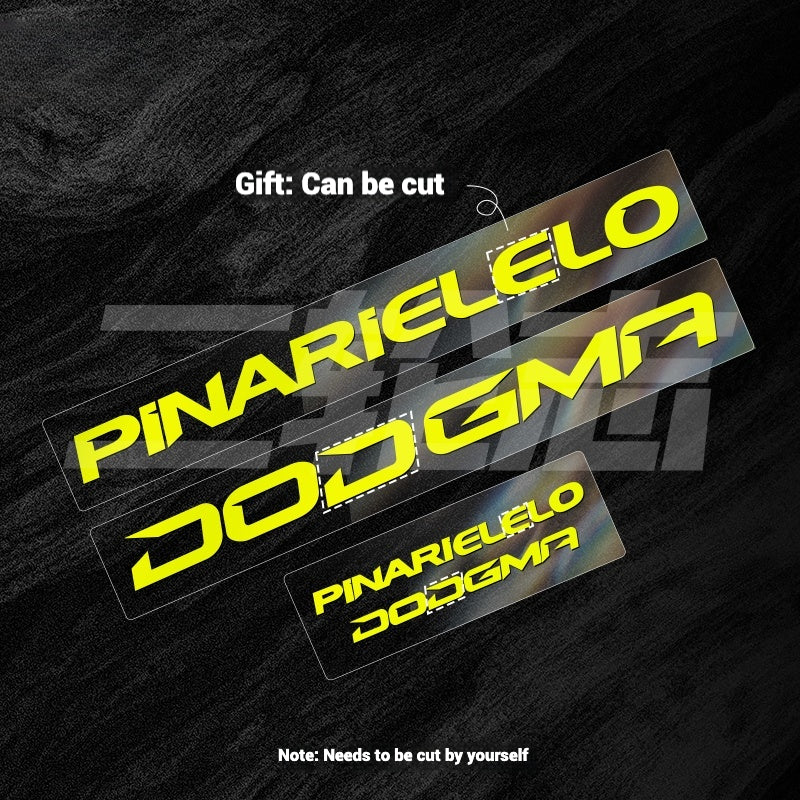 2025 Pinarello DOGMA F Factory Logo Color Change Decal Set｜Downtube + Chainstay Stickers (Multiple Colors)