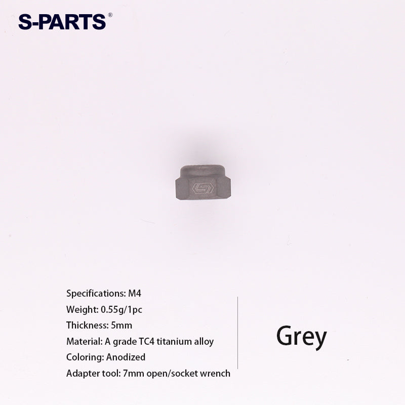 S-PARTS Titanium alloy m4/m5/m6/nylon self-locking flange nut accessories