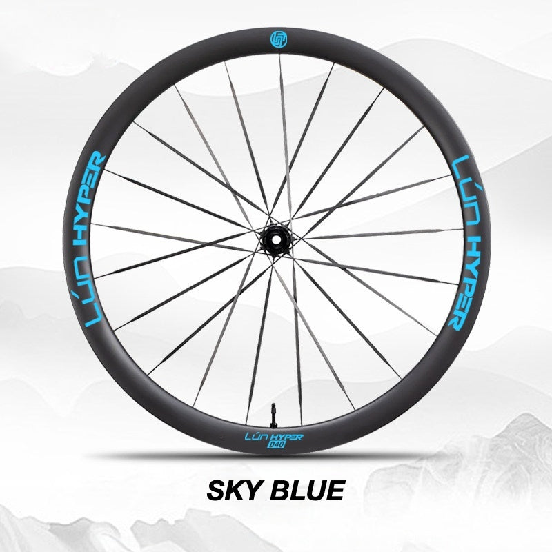 Infinity Logo Decals for Lún HYPER 5 D40 Gen 5 Wheelset | Waterproof Rim Overlay Stickers（Complete Decal Set for Two Wheels + Spare Decals Included）