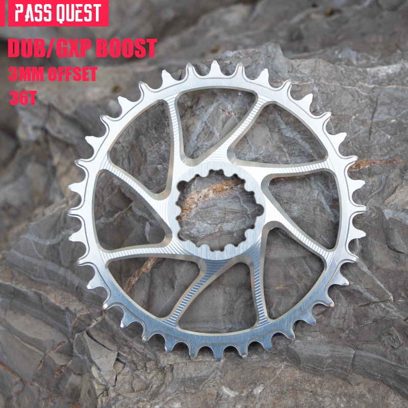 PASS QUEST SRAM 3-Bolt Direct-Mount Narrow-Wide Chainring | GXP DUB | 3mm / 6mm Offset