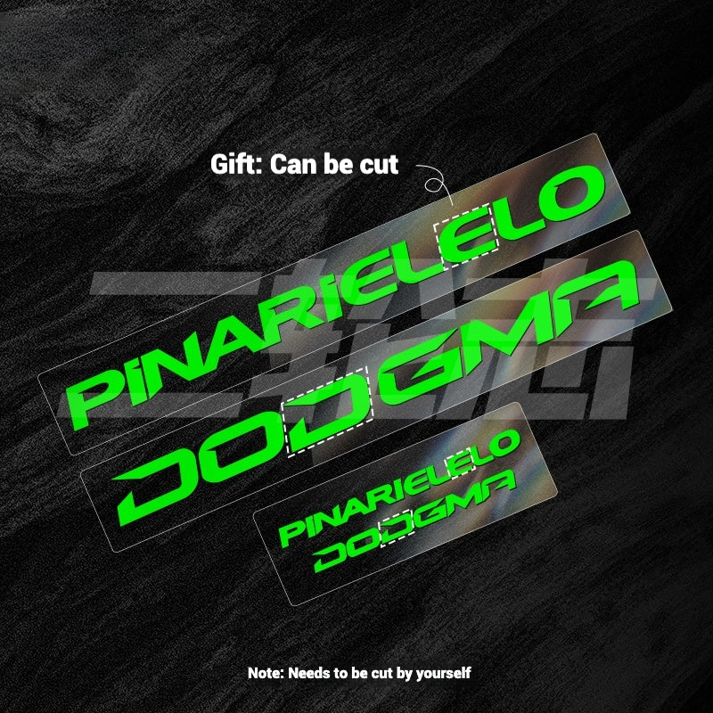 2025 Pinarello DOGMA F Factory Logo Color Change Decal Set｜Downtube + Chainstay Stickers (Multiple Colors)