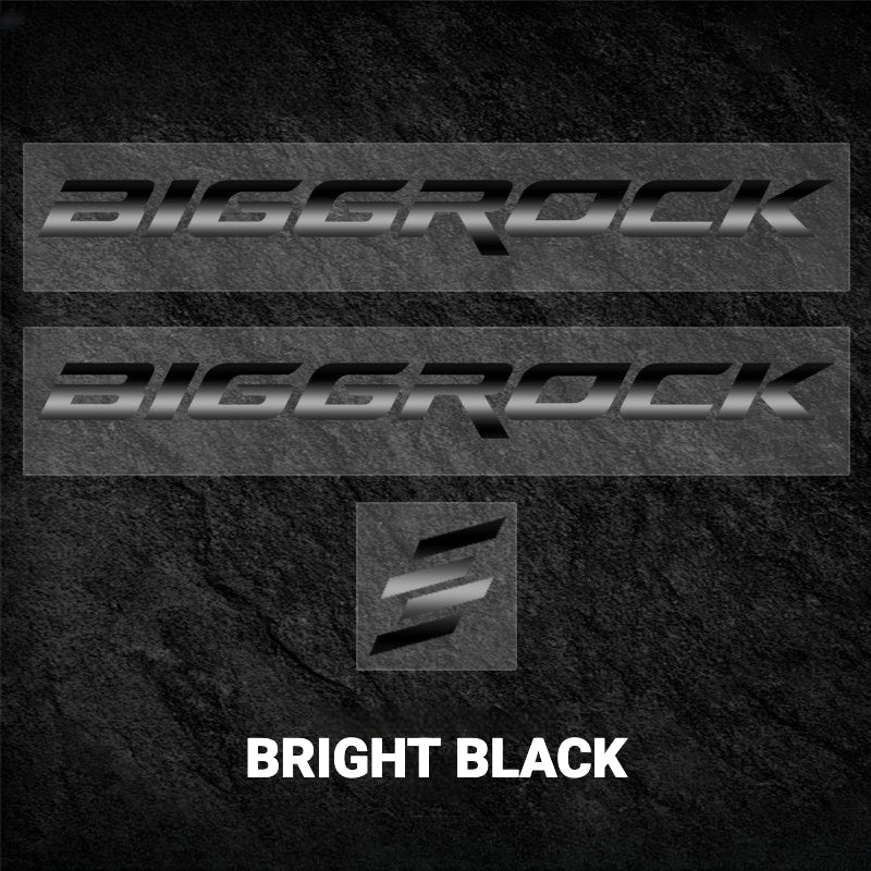 BIGROCK Aero Road Bike Frame Logo Decals | Custom Waterproof OEM Style Color Change Stickers