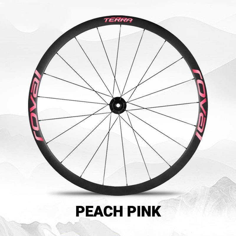 ROVAL TERRA Wheel Decal Kit | Custom Color Logo Stickers for Gravel & Road Bike Wheels