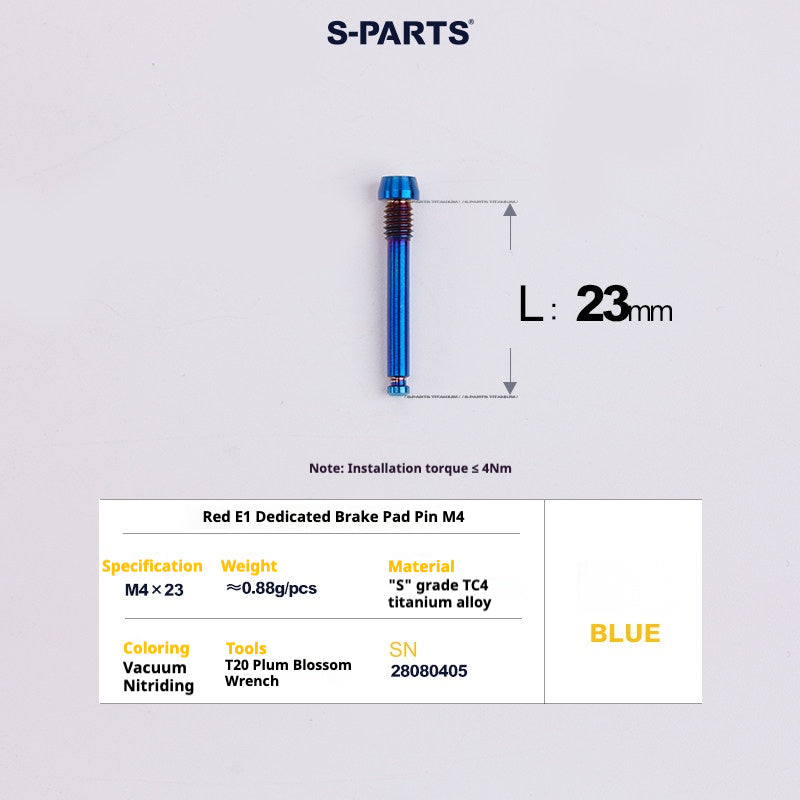 S-PARTS 로드 바이크 디스크 브레이크 티타늄 합금 나사 세트, SRAM RED Force Rival 12단 AXS용