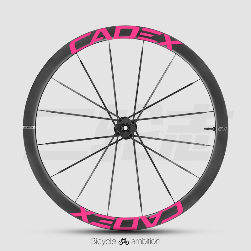 CADEX 50 Ultra Wheel Rim Decals Stickers | Road Bike Carbon Wheelset Color Change Vinyl, Waterproof UV Resistant, Multi-Color Options