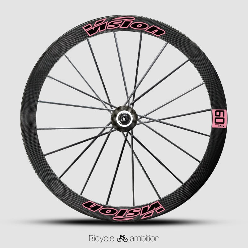 VISION METRON SL60 / SL45 Rim Decal Kit – 1-Wheel Set + 1 Spare Strip (Order 2 for Full Bike)