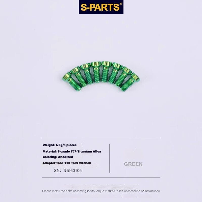 S-PARTS Titanium Derailleur Gear Screws Compatible with SRAM RED AXS