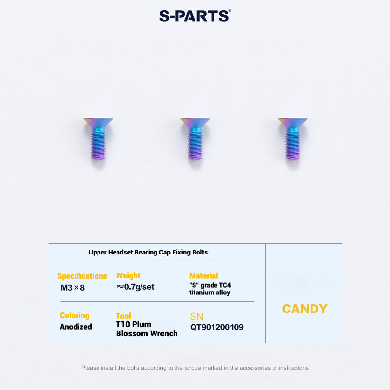 Cervélo S5 Titanium Bolt Kit – Full Frame Lightweight Upgrade Set | CNC TC4 Ti Bolts for Cervélo S5