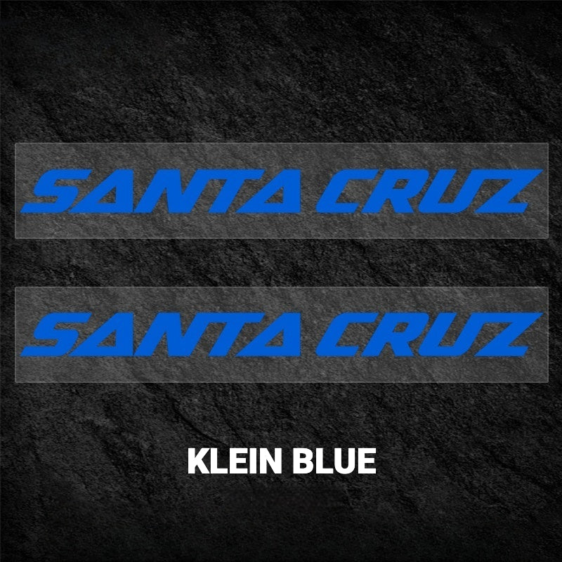 SANTA CRUZ Bronson Frame Logo Decal Kit | Custom Color Change MTB Sticker