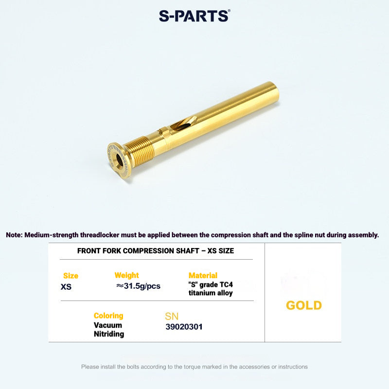 Titanium Headset Compression Plug Kit for Colnago Y1RS | Fork Compression Assembly XS S M L