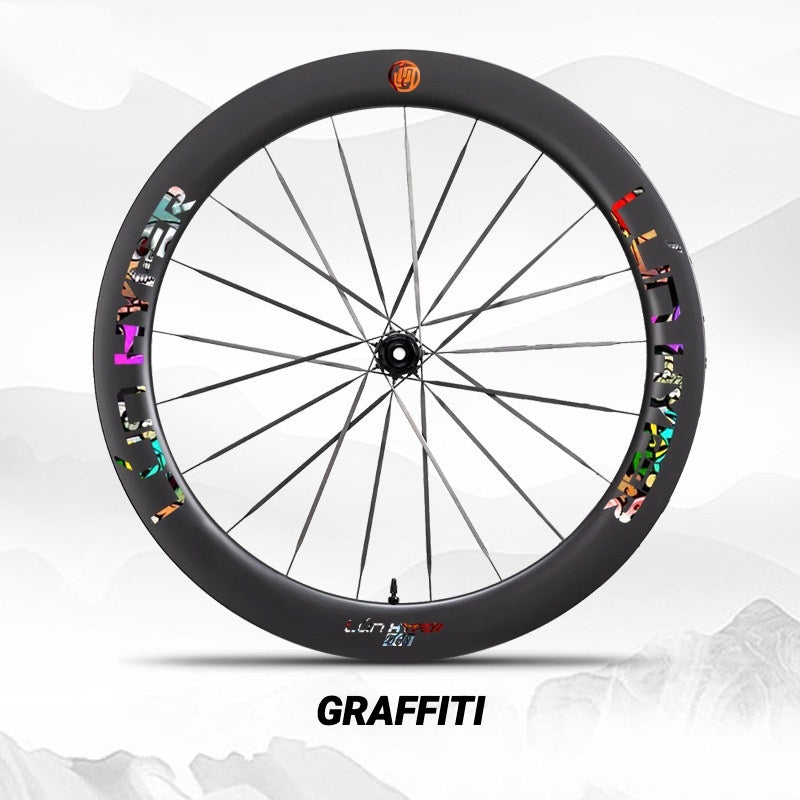 Infinity Logo Decals for Lún HYPER 5 D60 Gen 5 Wheelset | Waterproof Rim Overlay Stickers（Complete Decal Set for Two Wheels + Spare Decals Included）