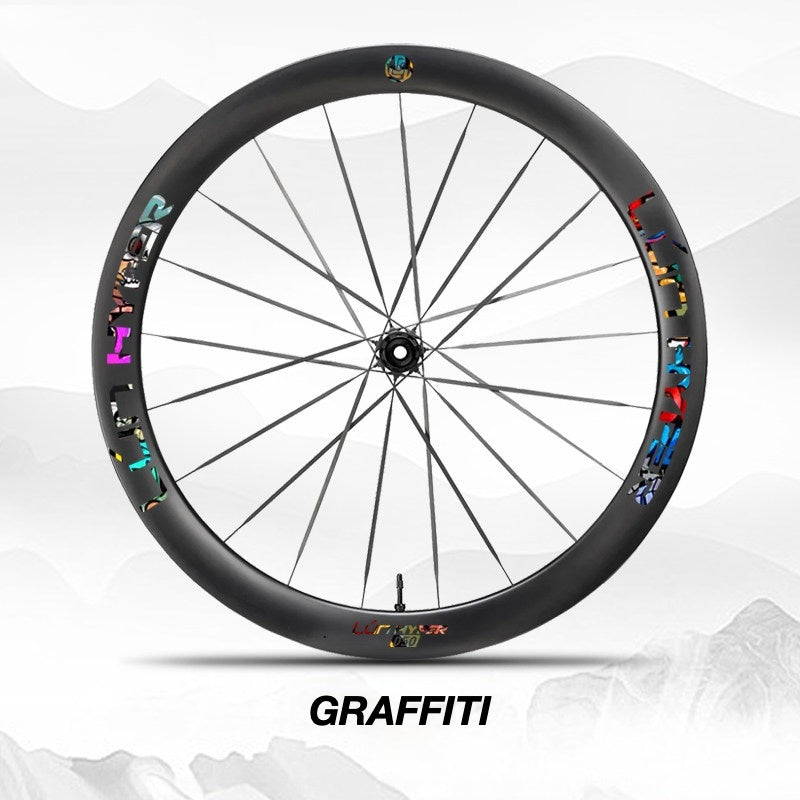 Infinity Logo Decals for Lún HYPER 5 D50 Gen 5 Wheelset | Waterproof Rim Overlay Stickers（Complete Decal Set for Two Wheels + Spare Decals Included）