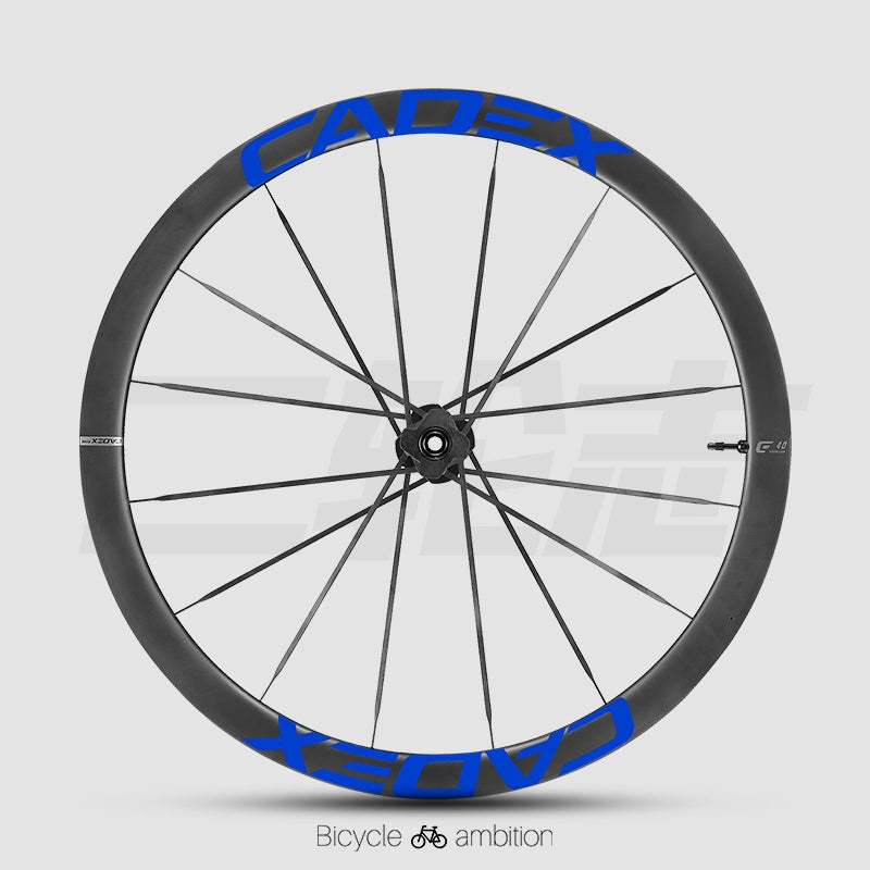 CADEX 50 Ultra Wheel Rim Decals Stickers | Road Bike Carbon Wheelset Color Change Vinyl, Waterproof UV Resistant, Multi-Color Options