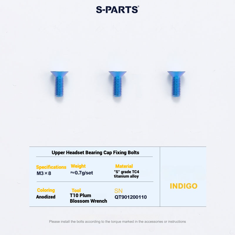 Cervélo S5 Titanium Bolt Kit – Full Frame Lightweight Upgrade Set | CNC TC4 Ti Bolts for Cervélo S5