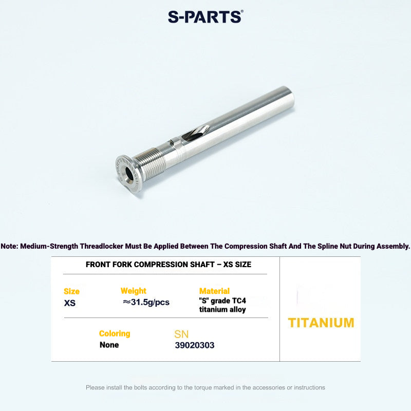 Titanium Headset Compression Plug Kit for Colnago Y1RS | Fork Compression Assembly XS S M L