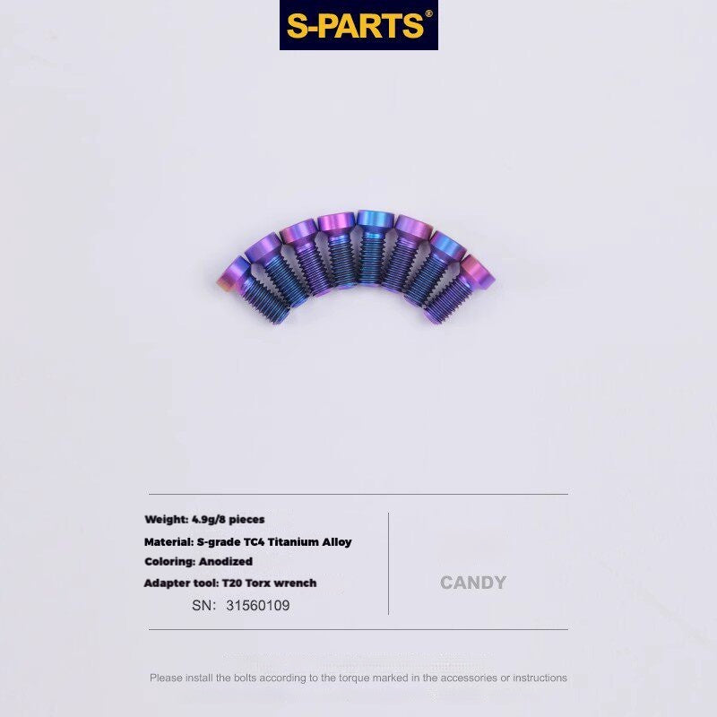 S-PARTS Titanium Derailleur Gear Screws Compatible with SRAM RED AXS