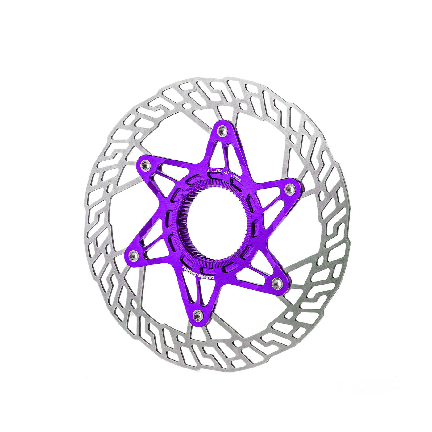 Chaser G2 Ultra-Light Center Lock Disc Brake Rotor  140/160mm | 7075 CNC + SUS420 | Titanium Rivets Upgrade