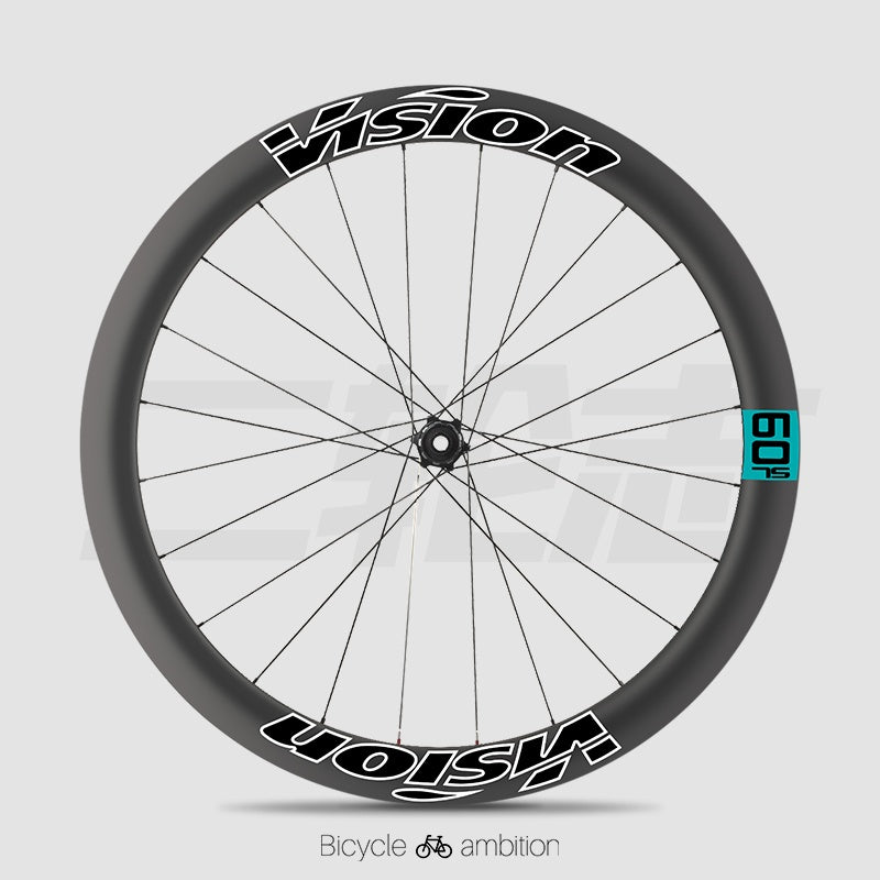 VISION METRON SL60 / SL45 Rim Decal Kit – 1-Wheel Set + 1 Spare Strip (Order 2 for Full Bike)