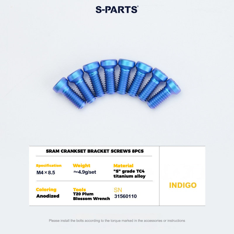 S-PARTS Titanium Derailleur Gear Screws Compatible with SRAM RED AXS