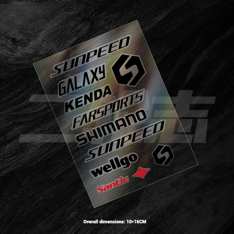 Universal Road Bike Brand Logo Sticker Set｜For Merida / Giant / Specialized / Trek / Pinarello｜Waterproof Frame Decals (Black / White)