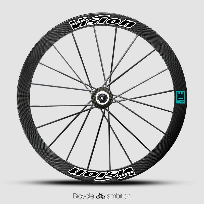 VISION METRON SL60 / SL45 Rim Decal Kit – 1-Wheel Set + 1 Spare Strip (Order 2 for Full Bike)