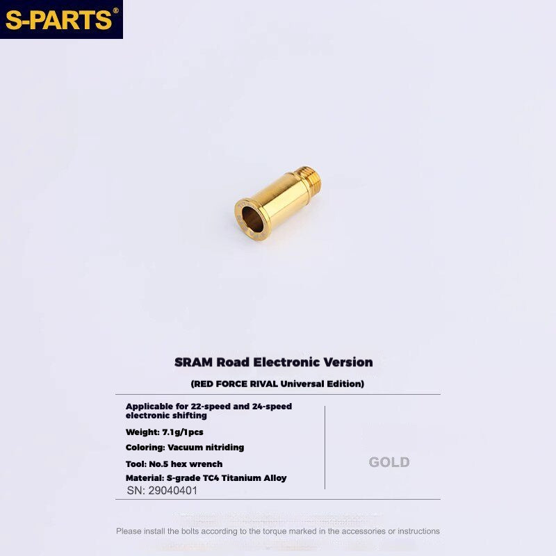 S-PARTS Titanium Derailleur Gear Screws Compatible with SRAM RED AXS